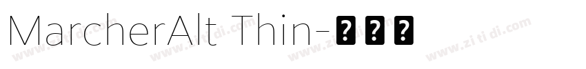 MarcherAlt Thin字体转换